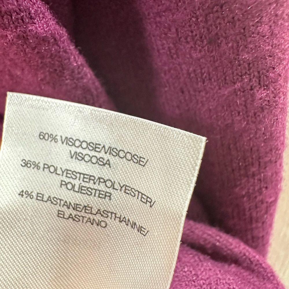 New Lucky Brand Rich Purple Knit Top - Picture 8 of 8